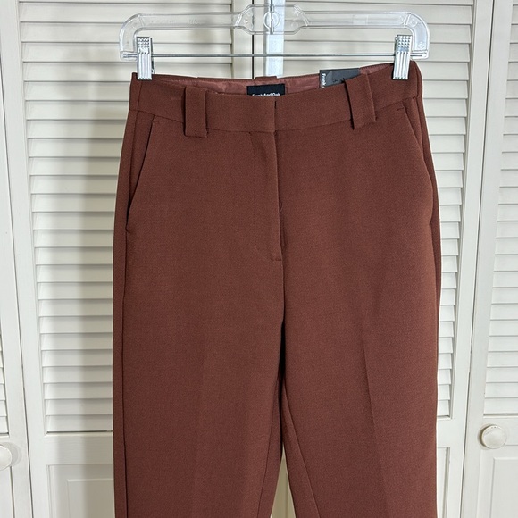NWT Frank & Oak Alice Straight Ankle Pants Trouser Size 2 - Picture 6 of 16